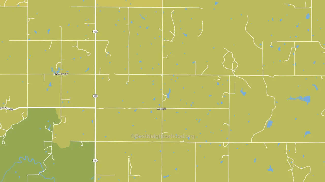 Newby, OK block-group voter-turnout map