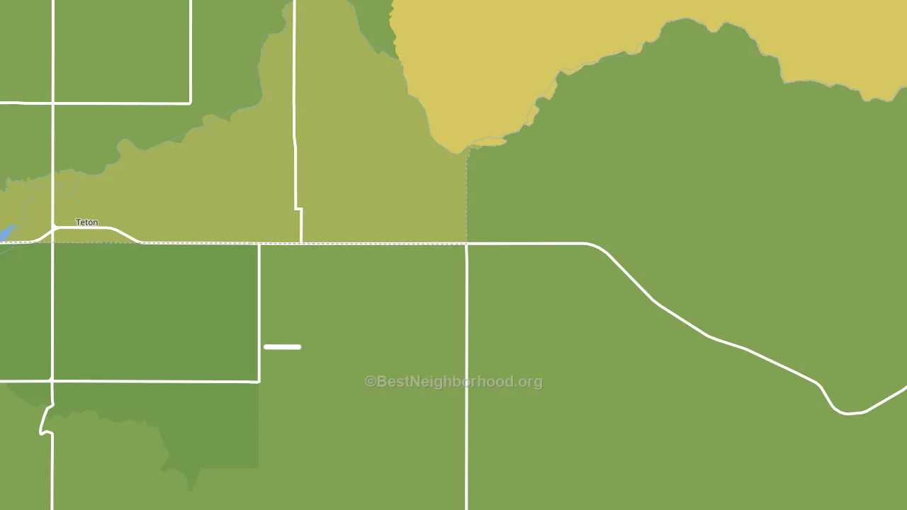 Newdale, ID block-group voter-turnout map