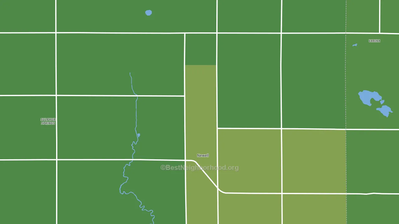 Newell, IA block-group voter-turnout map