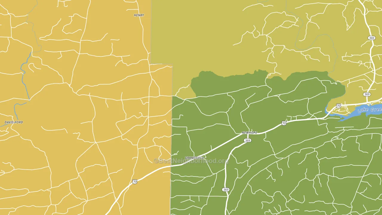 Newhope, AR block-group voter-turnout map