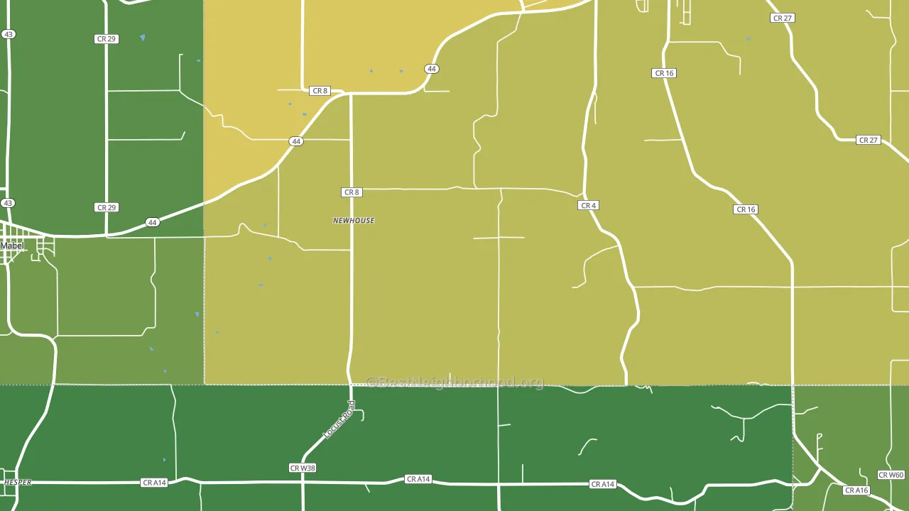 Newhouse, MN block-group voter-turnout map