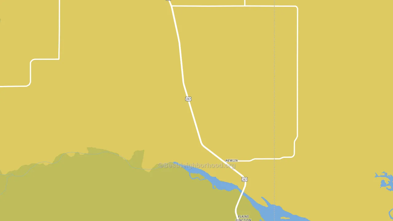 Newlin, TX block-group voter-turnout map