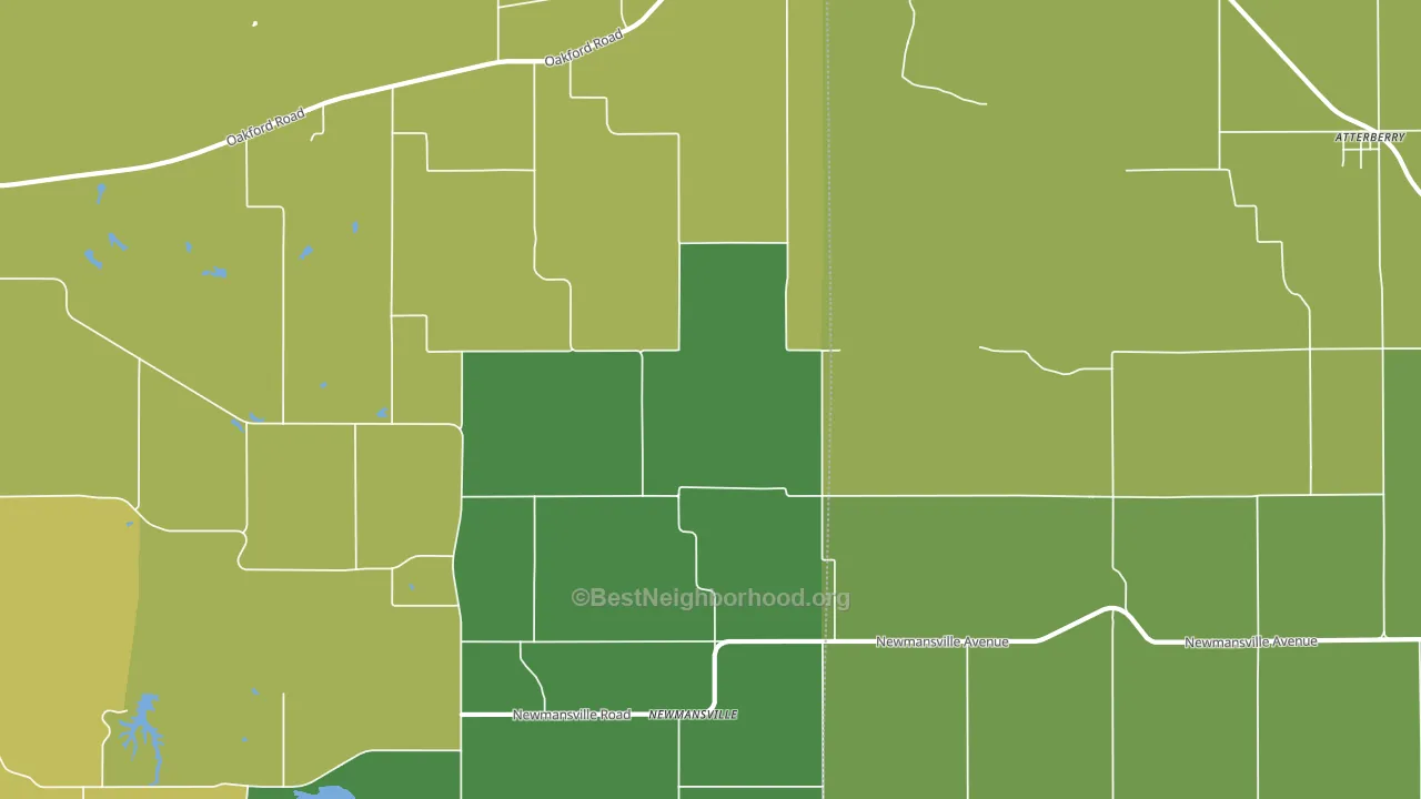 Newmansville, IL block-group voter-turnout map