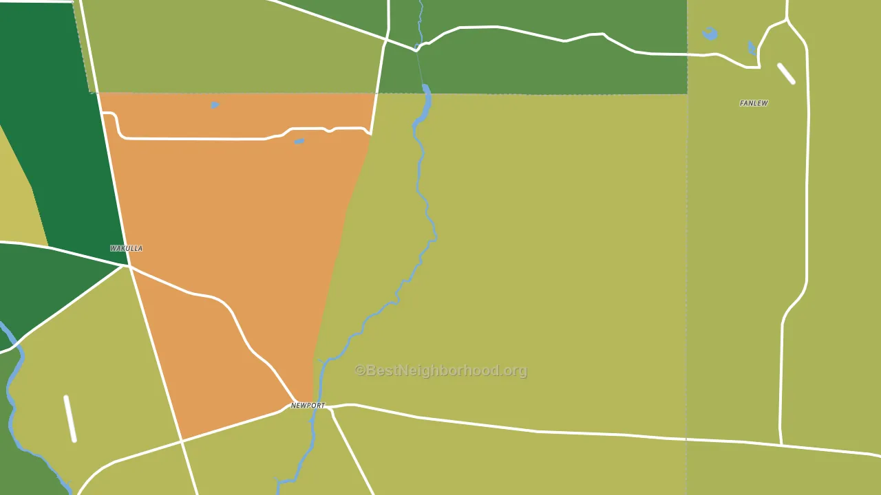 Newport, FL block-group voter-turnout map