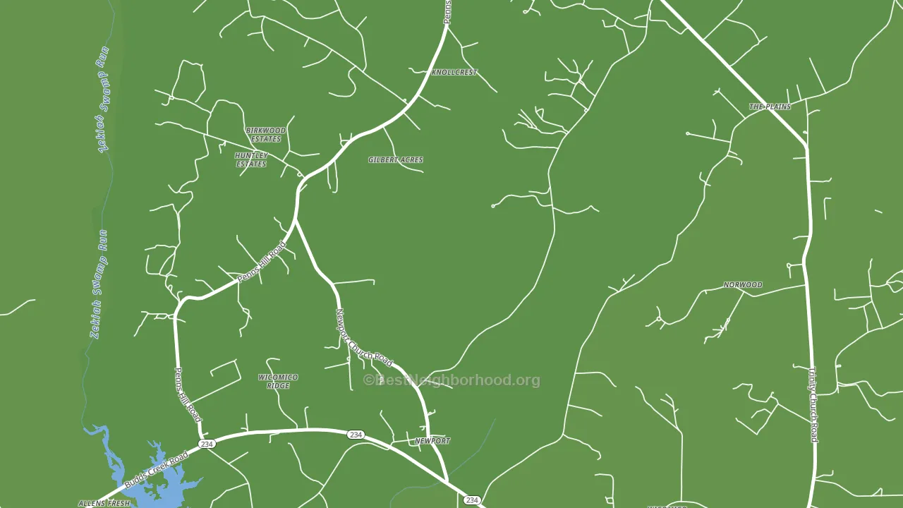 Newport, MD block-group voter-turnout map