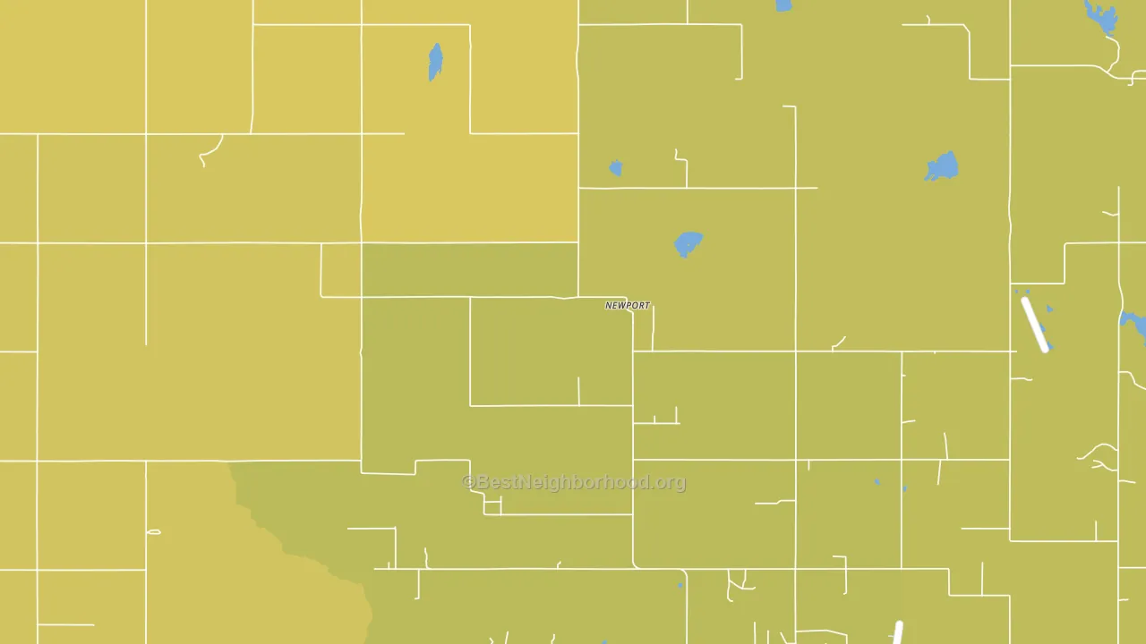 Newport, OK block-group voter-turnout map