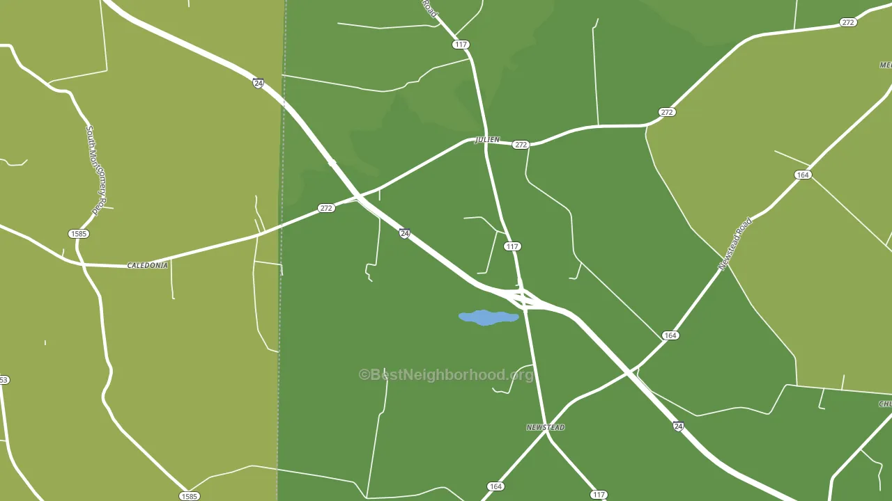 Newstead, KY block-group voter-turnout map