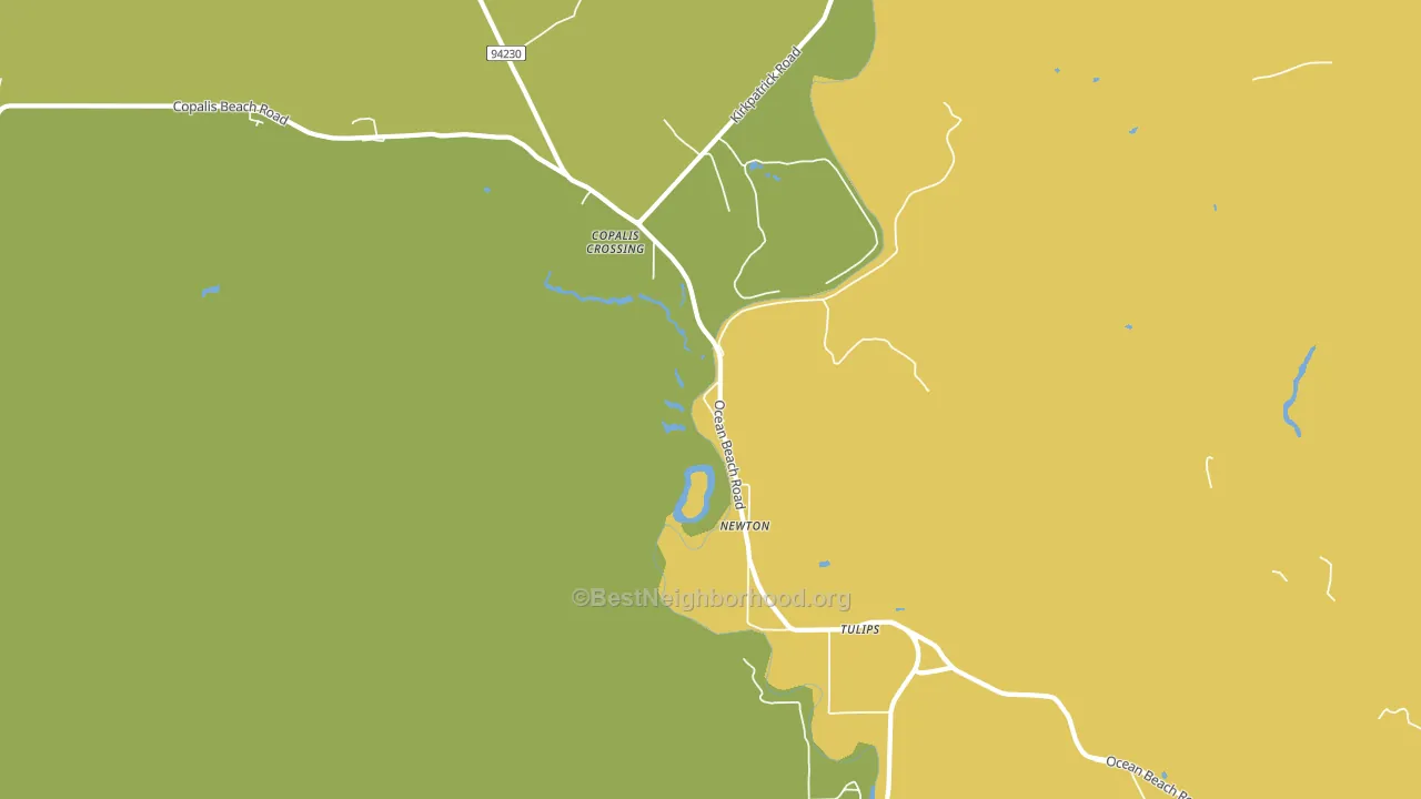 Newton, WA block-group voter-turnout map