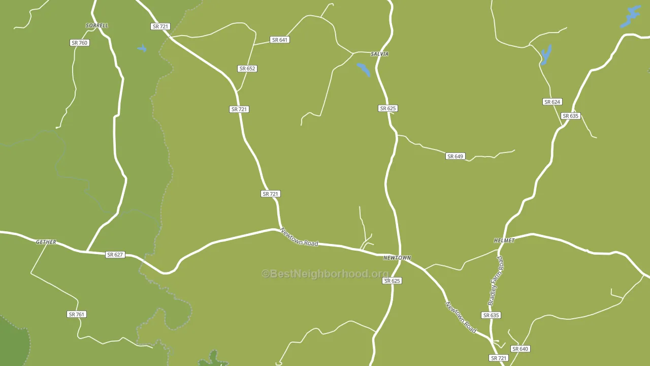 Newtown, VA block-group voter-turnout map