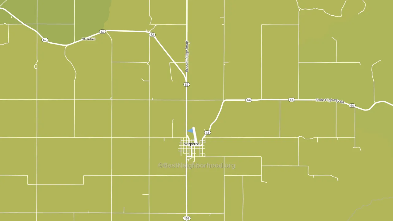 Nezperce, ID block-group voter-turnout map