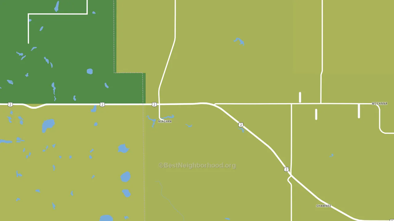 Niagara, ND block-group voter-turnout map