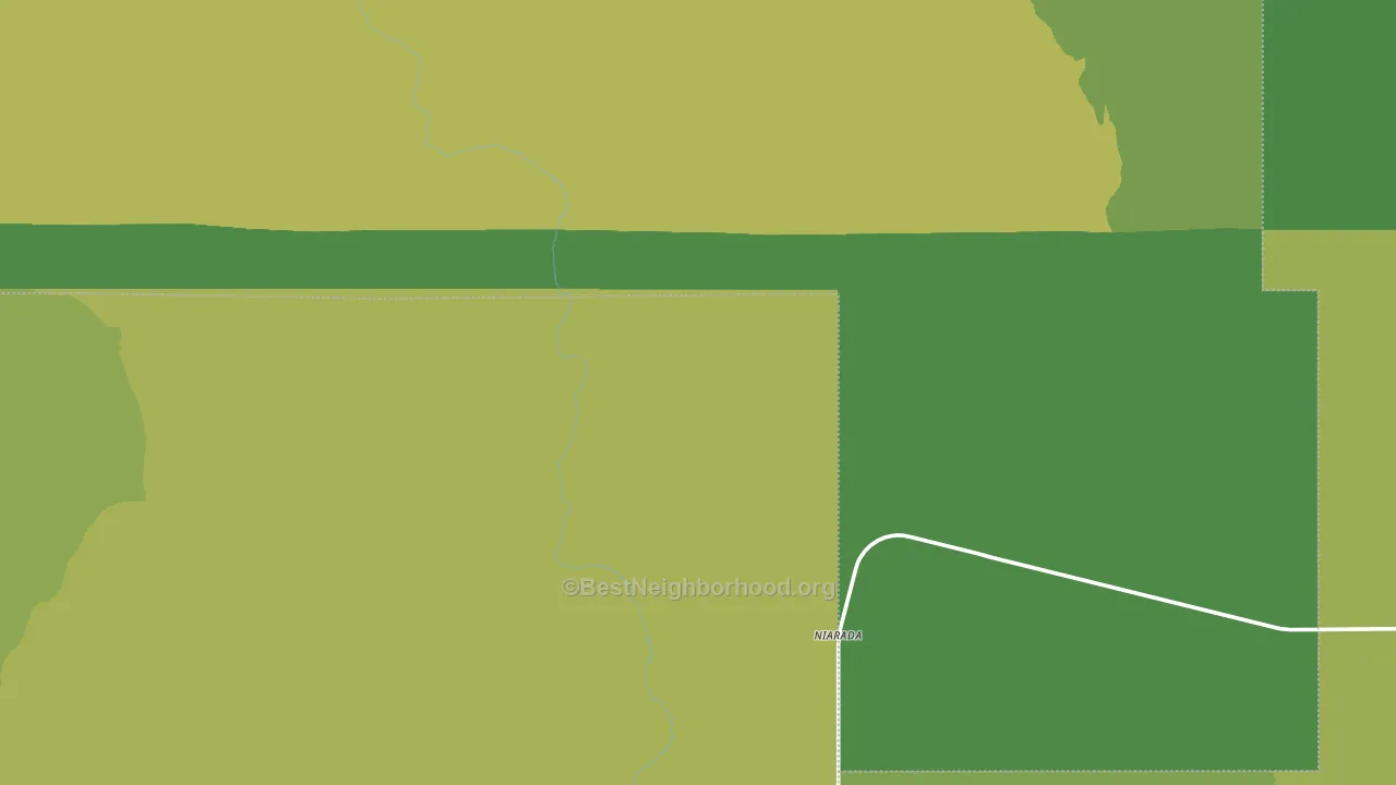 Niarada, MT block-group voter-turnout map
