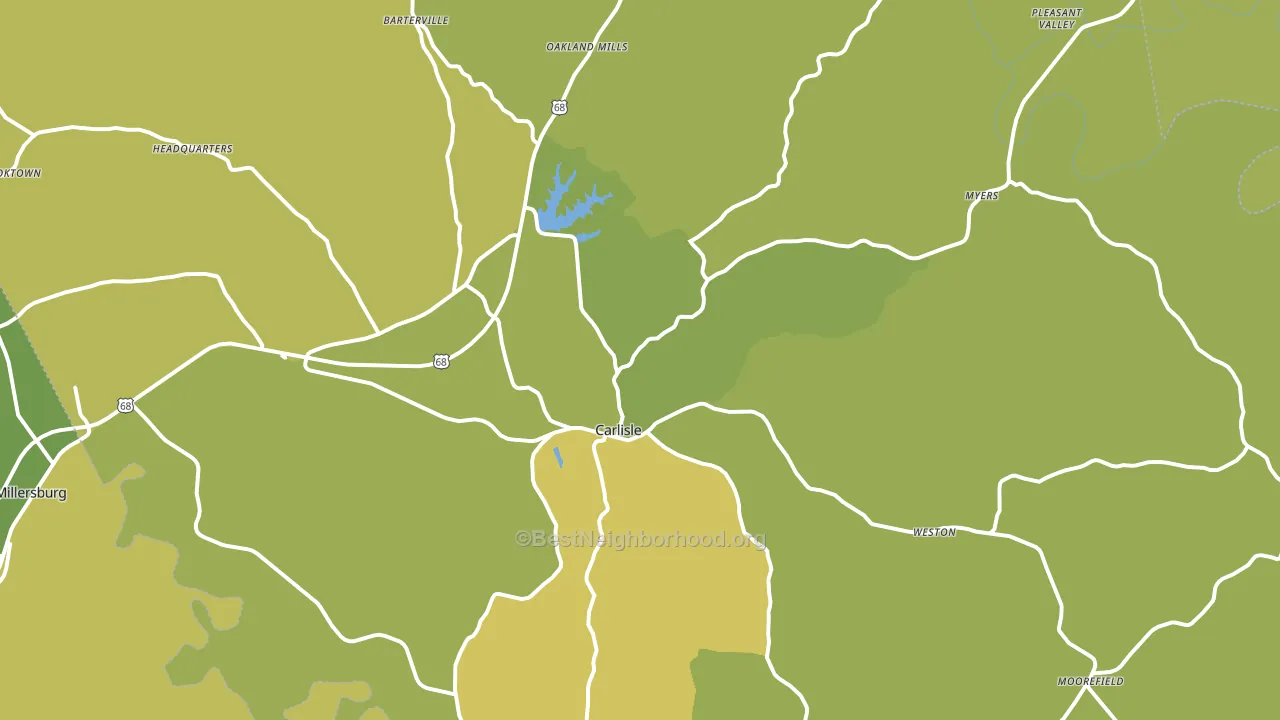 Nicholas County, KY block-group voter-turnout map