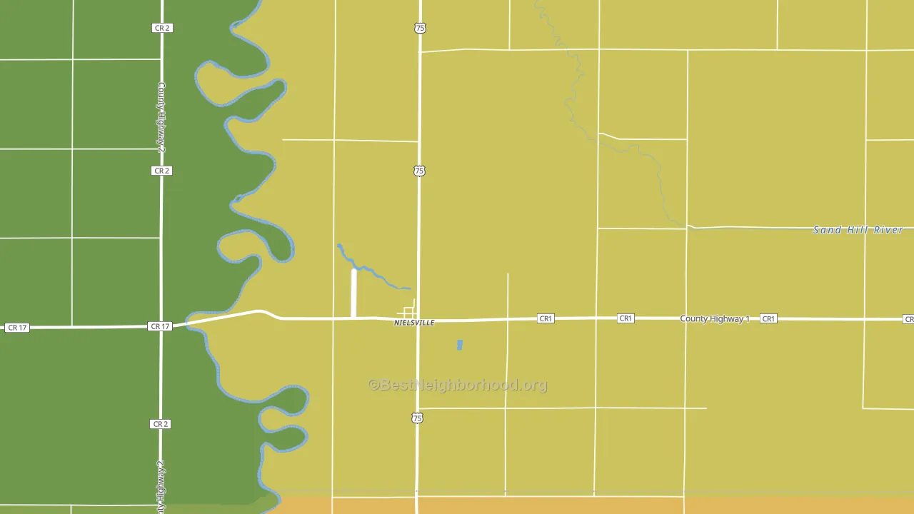 Nielsville, MN block-group voter-turnout map