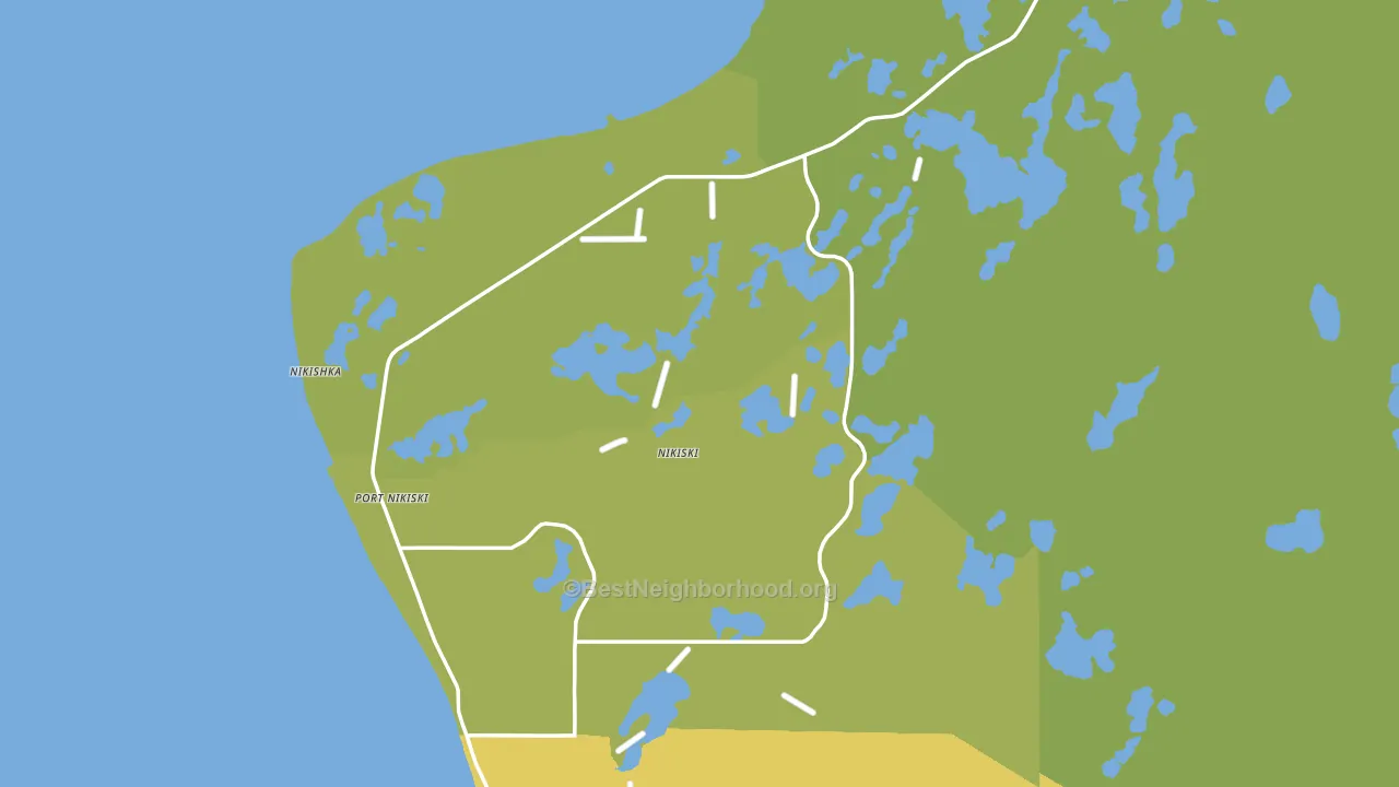 Nikiski, AK block-group voter-turnout map