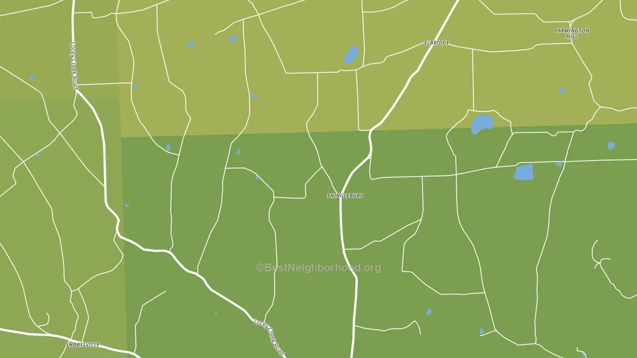 Niles Valley, PA block-group voter-turnout map
