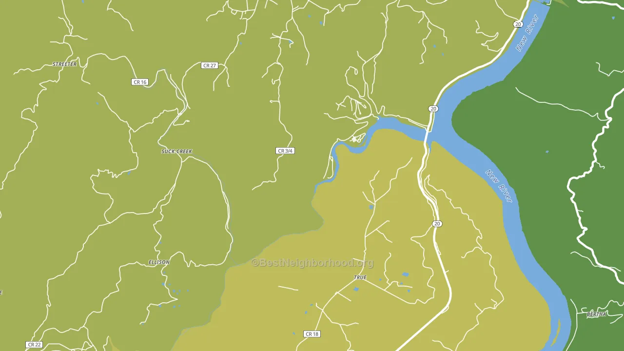Nimitz, WV block-group voter-turnout map