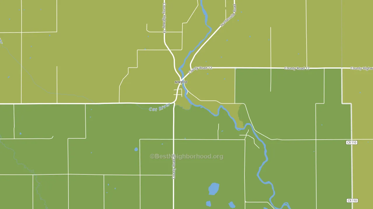 Nimrod, MN block-group voter-turnout map