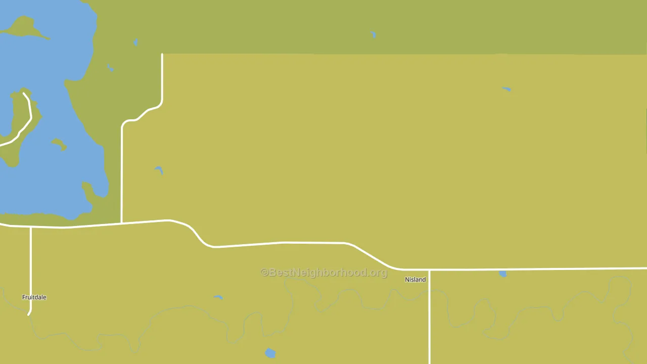 Nisland, SD block-group voter-turnout map