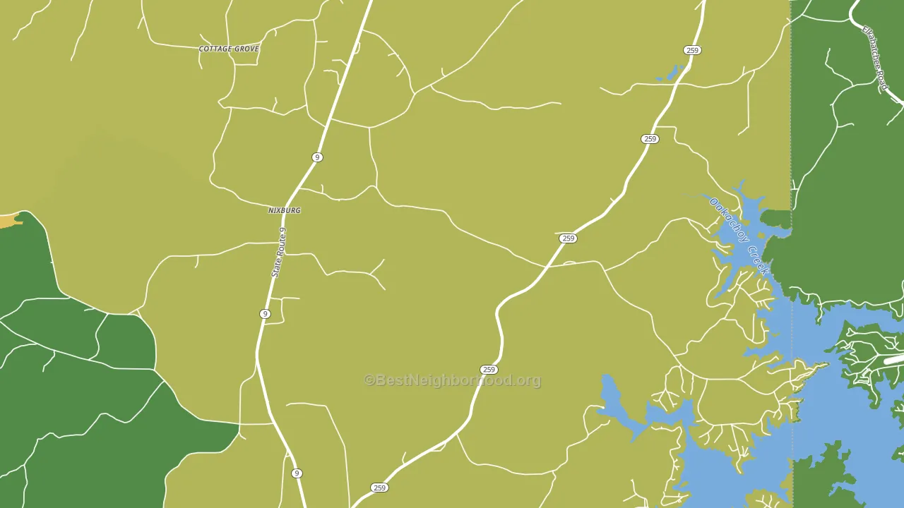Nixburg, AL block-group voter-turnout map