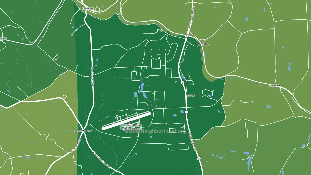 Nixon, PA block-group voter-turnout map