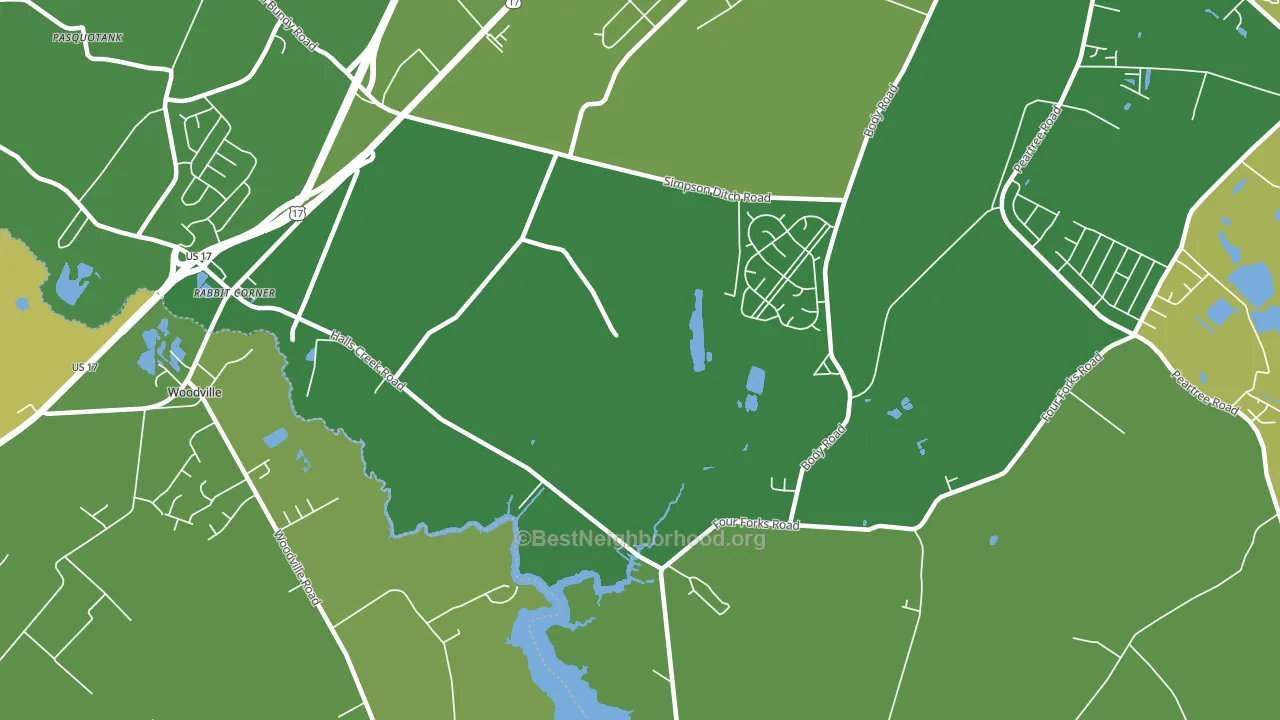 Nixonton, NC block-group voter-turnout map