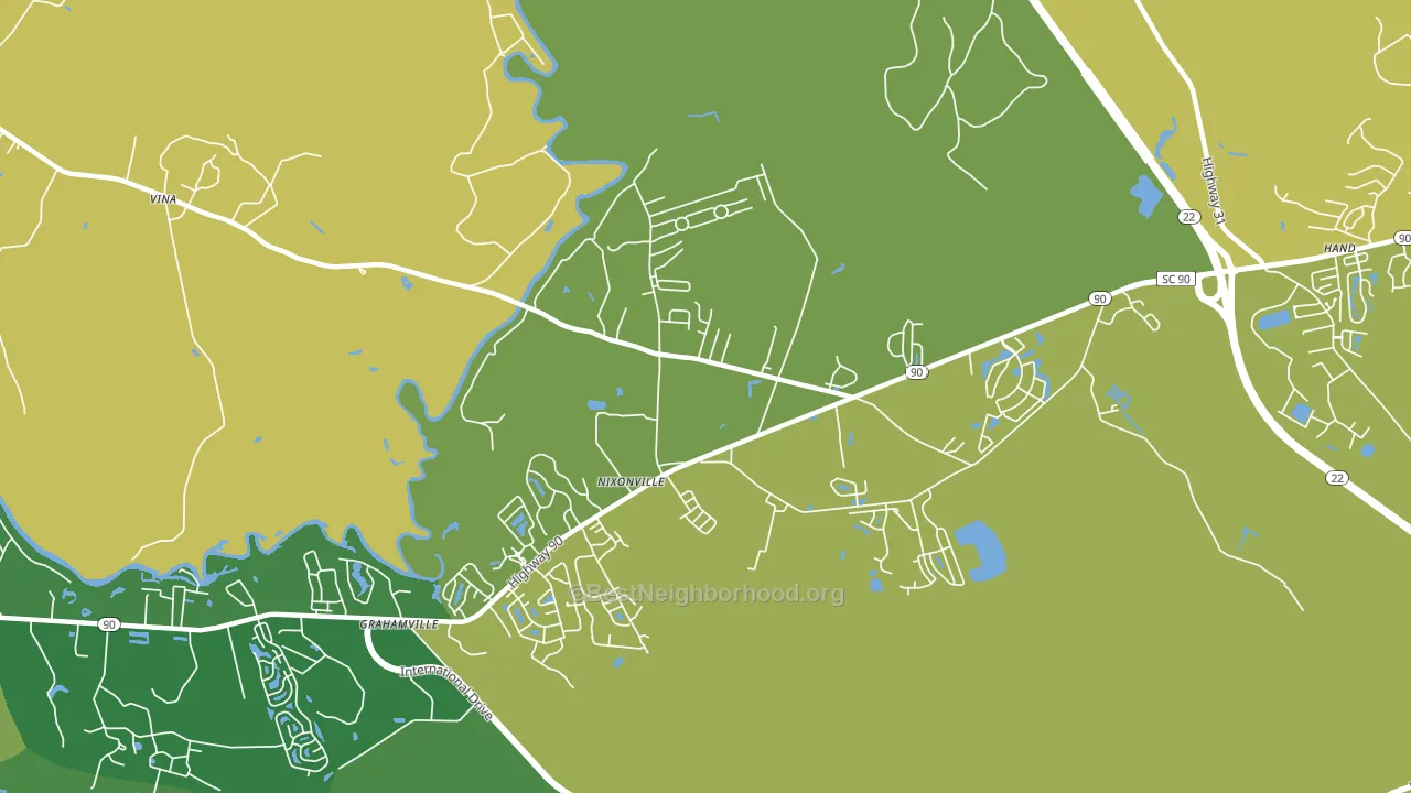 Nixonville, SC block-group voter-turnout map