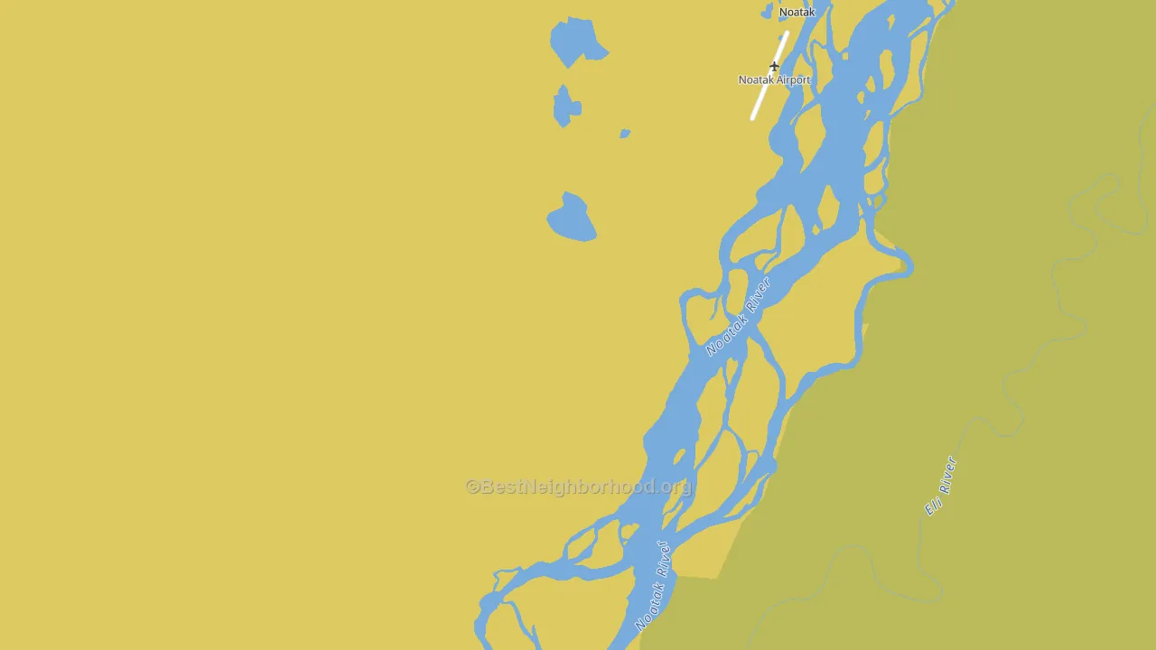 Noatak, AK block-group voter-turnout map