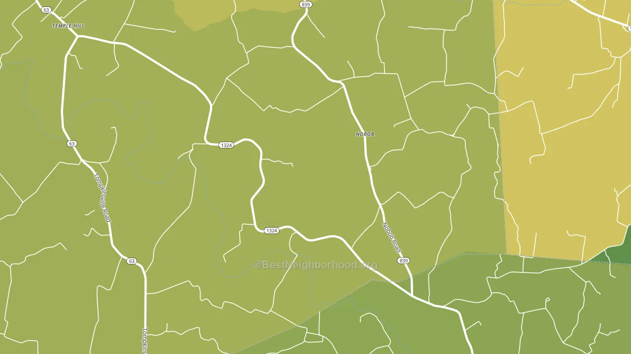 Nobob, KY block-group voter-turnout map
