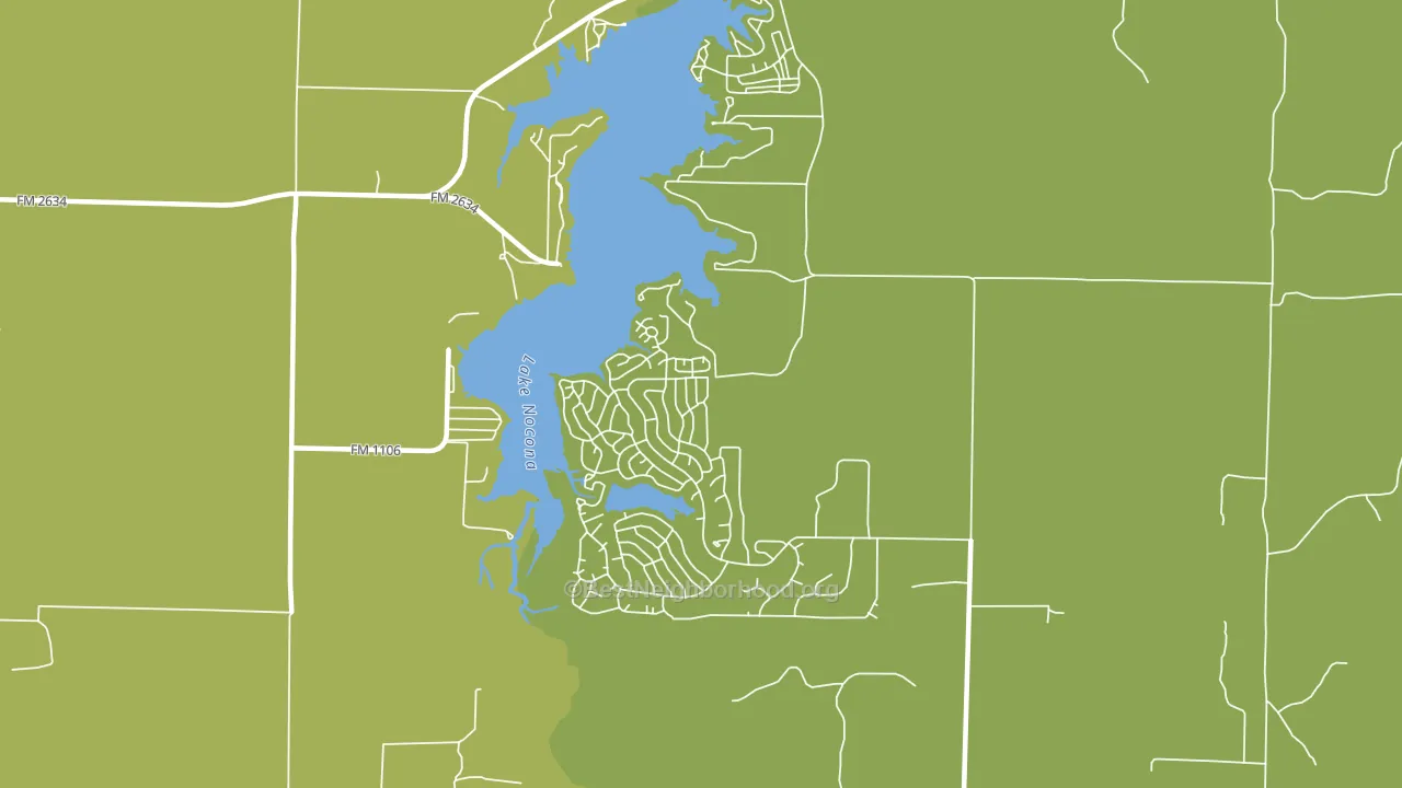Nocona Hills, TX block-group voter-turnout map