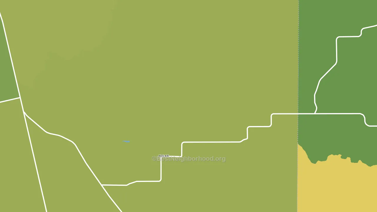 Nolan, TX block-group voter-turnout map