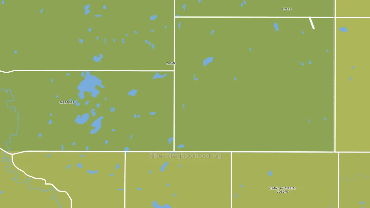Nome, ND block-group voter-turnout map