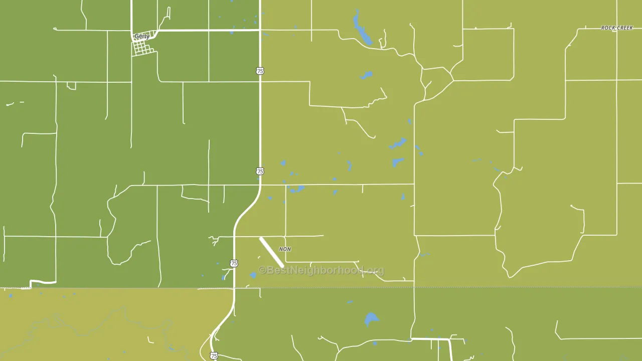 Non, OK block-group voter-turnout map
