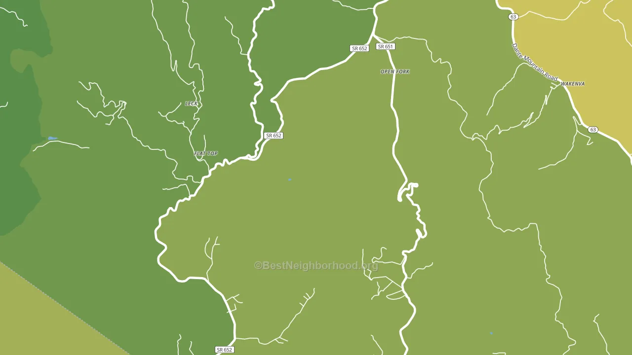 Nora, VA block-group voter-turnout map