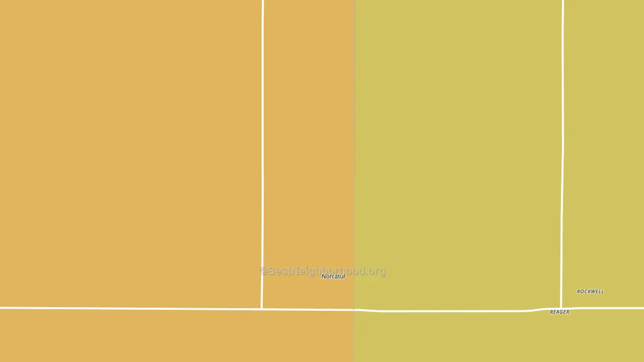 Norcatur, KS block-group voter-turnout map