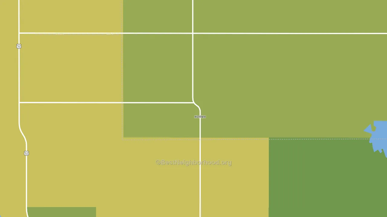 Norma, ND block-group voter-turnout map