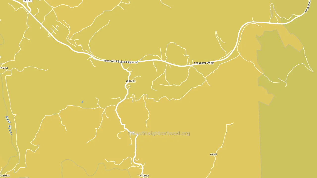 Norma, TN block-group voter-turnout map