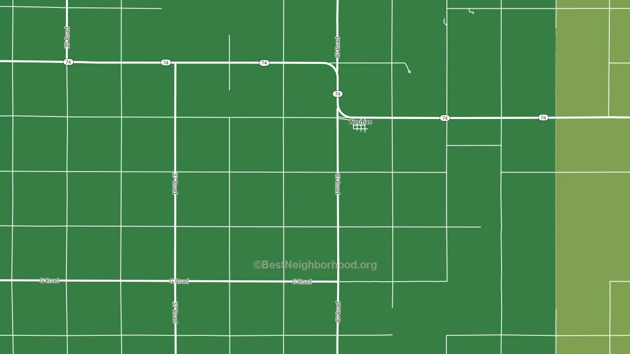 Norman, NE block-group voter-turnout map