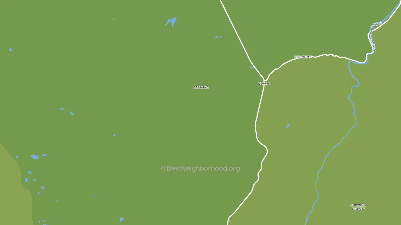 Norris, MT block-group voter-turnout map