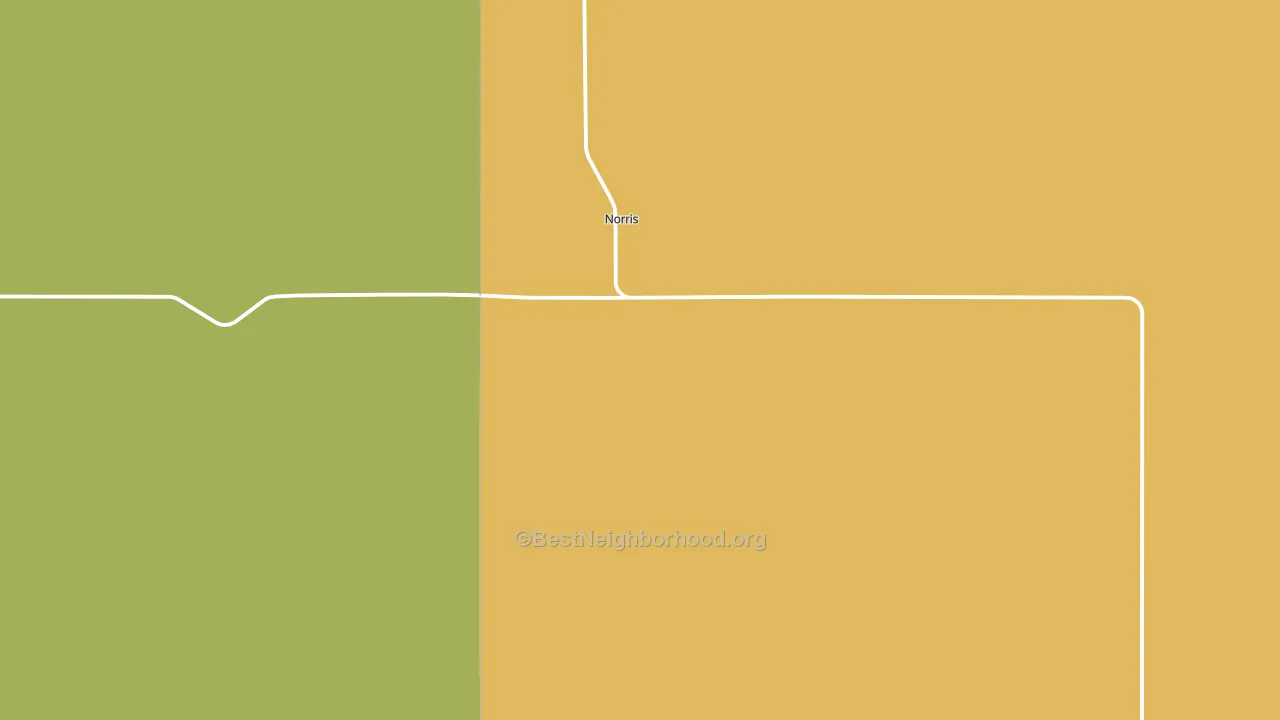 Norris, SD block-group voter-turnout map