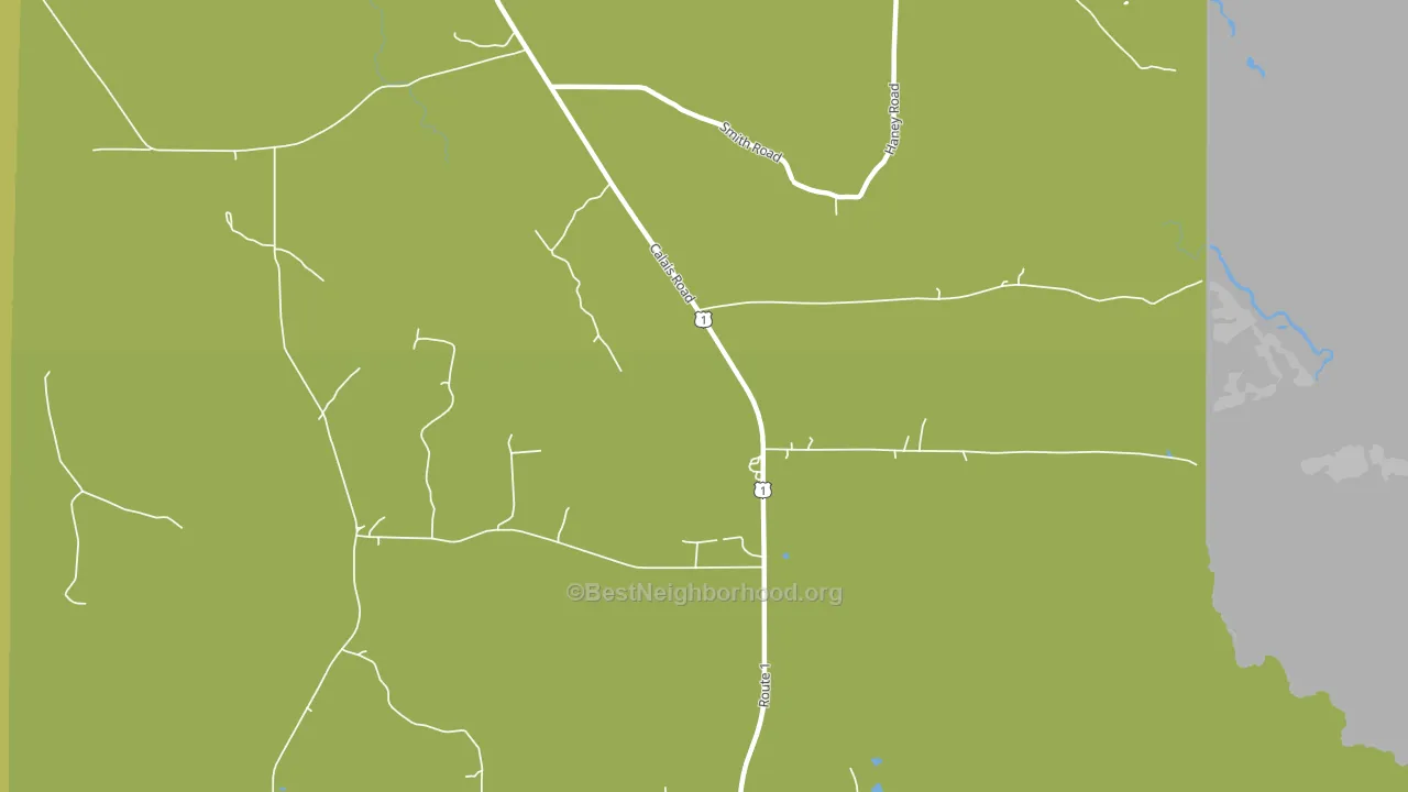 North Amity, ME block-group voter-turnout map