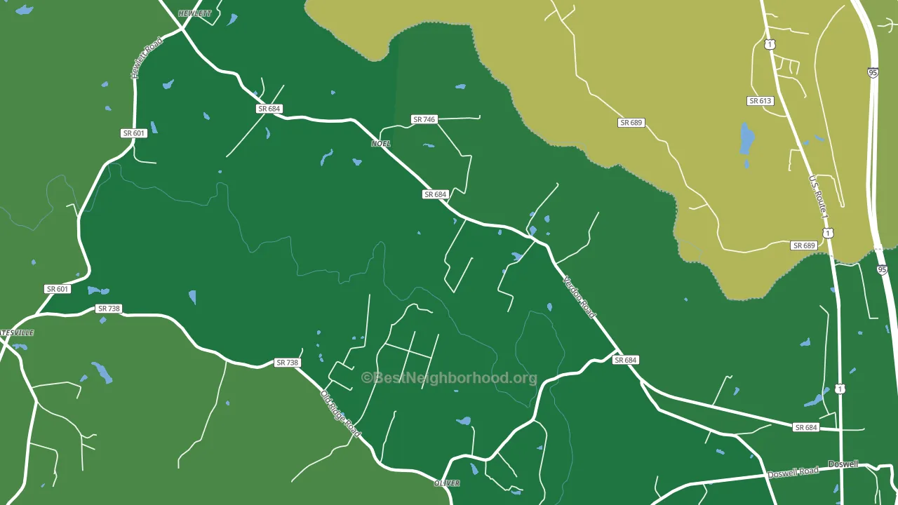 North Anna, VA block-group voter-turnout map