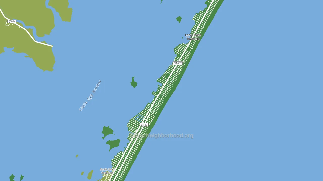 North Beach Haven, NJ block-group voter-turnout map