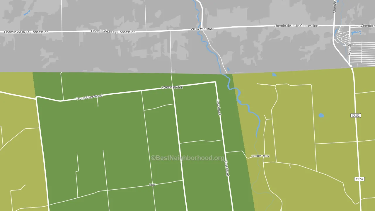 North Burke, NY block-group voter-turnout map