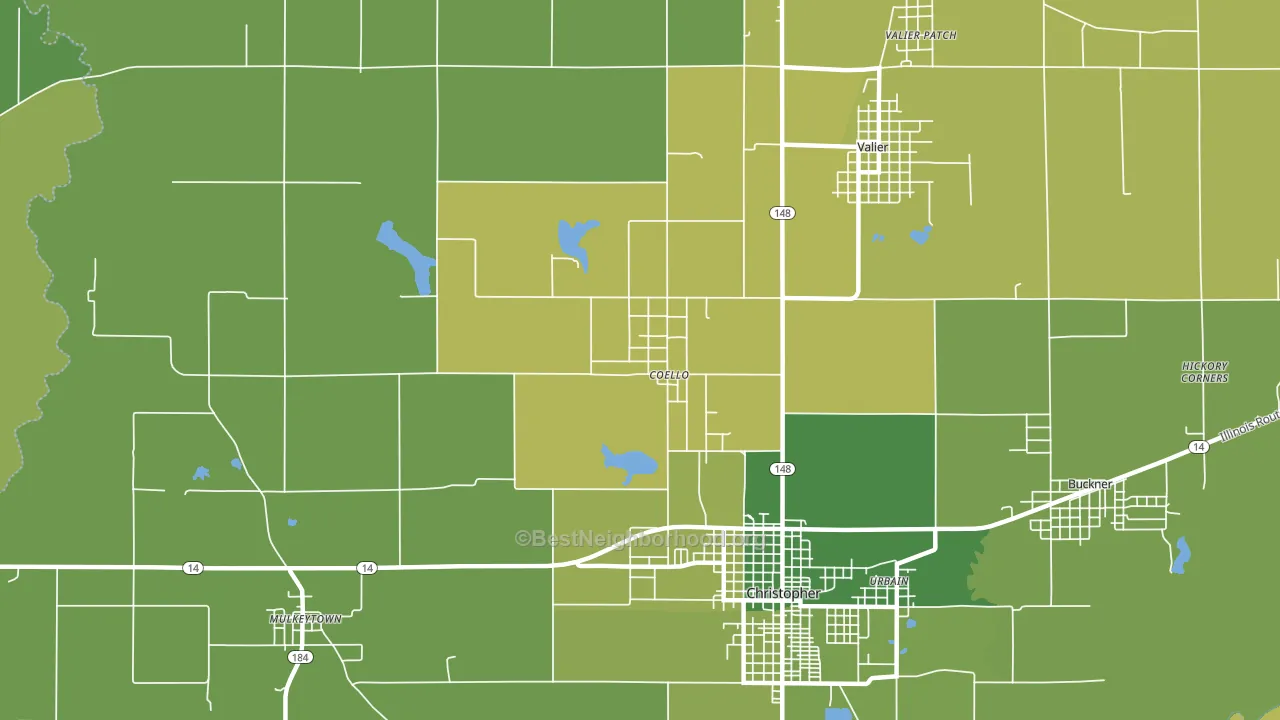 North City, IL block-group voter-turnout map