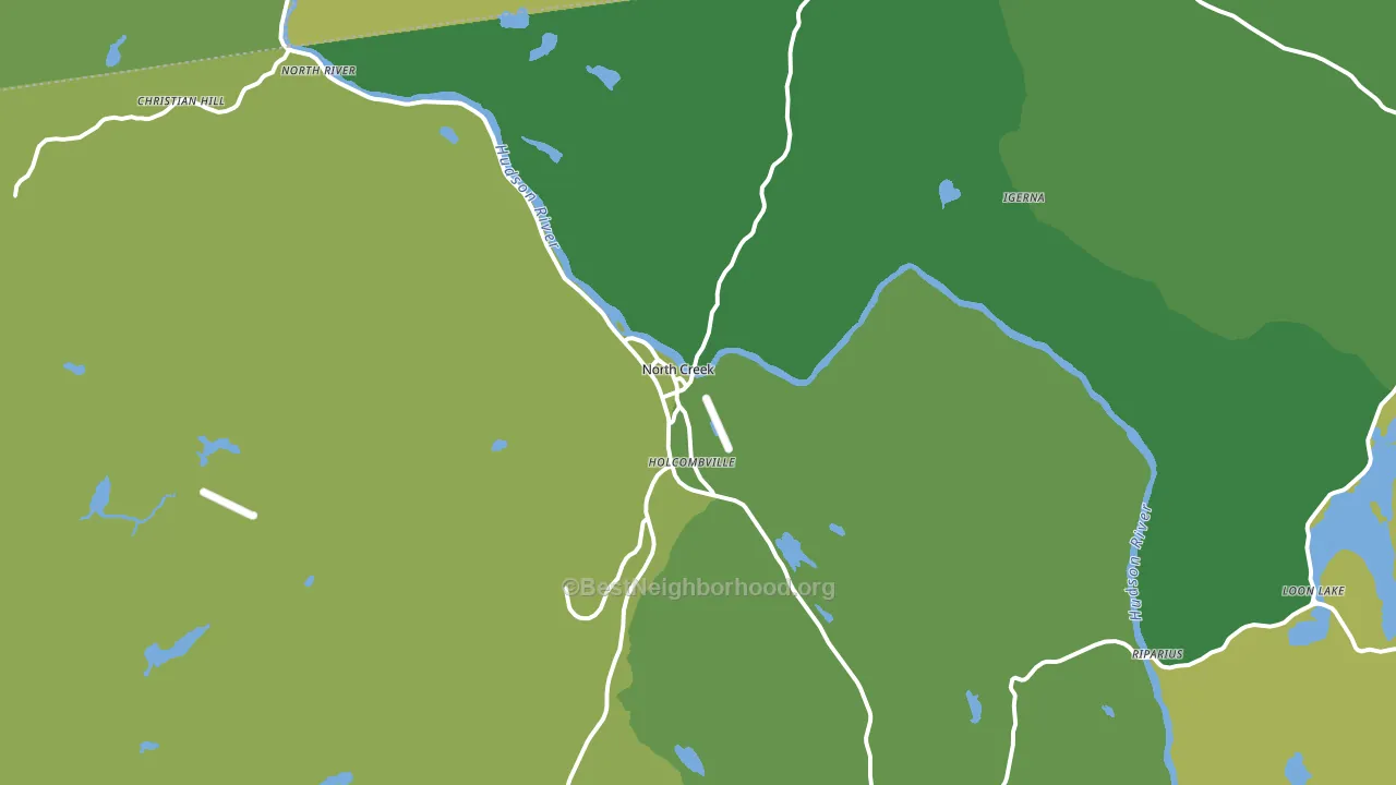 North Creek, NY block-group voter-turnout map