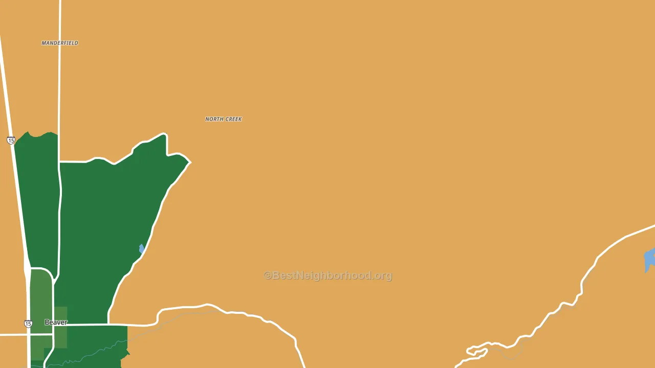 North Creek, UT block-group voter-turnout map