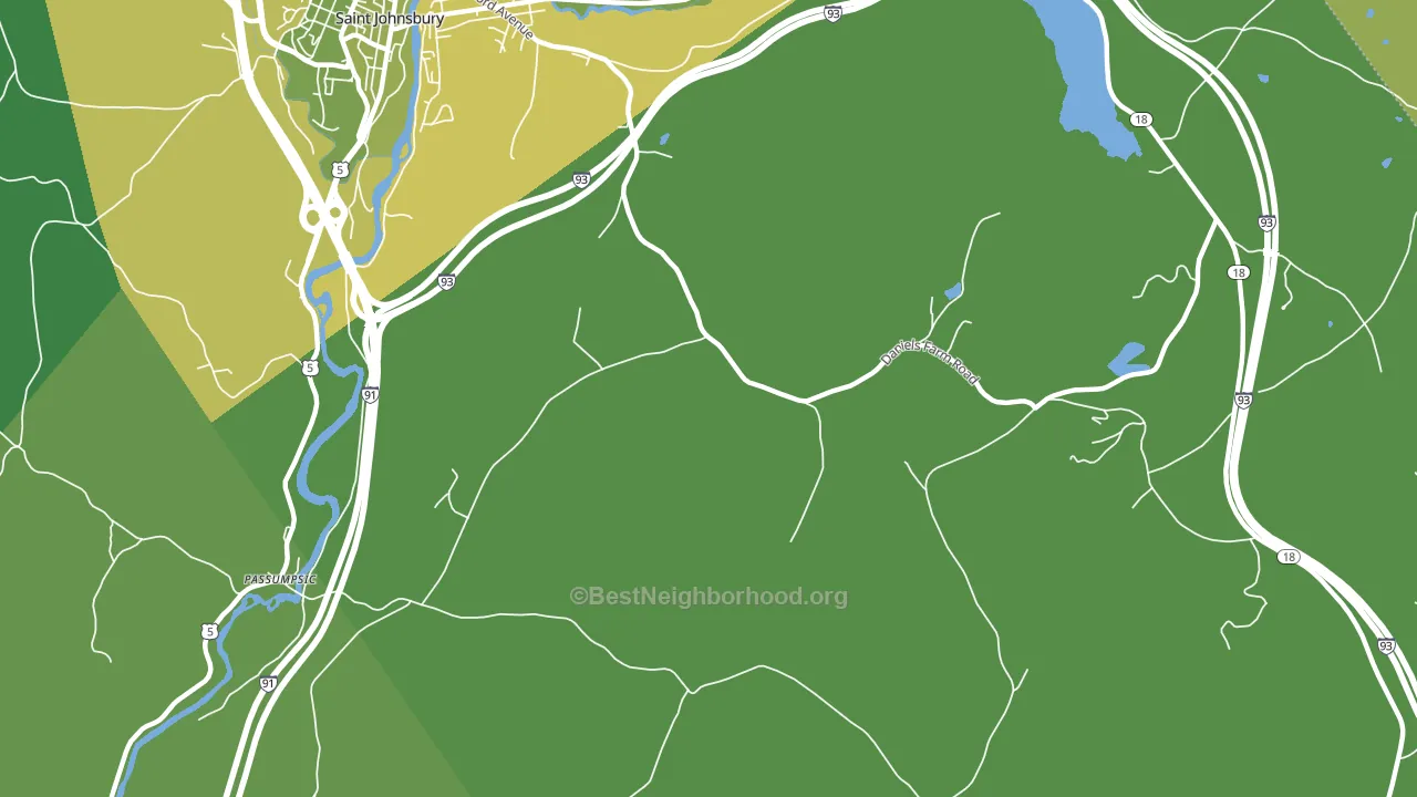 North Danville, VT block-group voter-turnout map