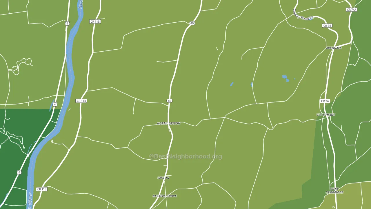 North Easton, NY block-group voter-turnout map