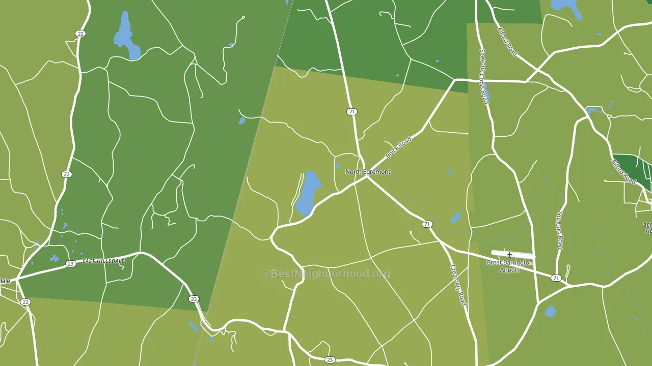 North Egremont, MA block-group voter-turnout map